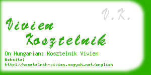 vivien kosztelnik business card